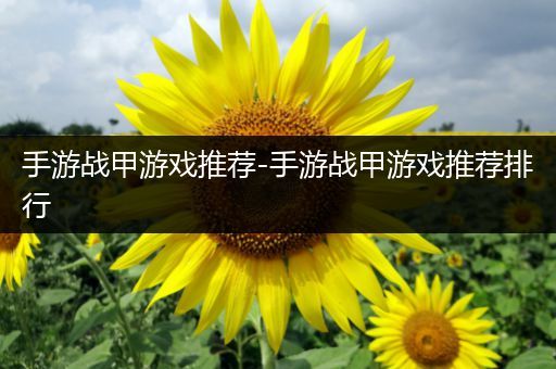 手游战甲游戏推荐-手游战甲游戏推荐排行
