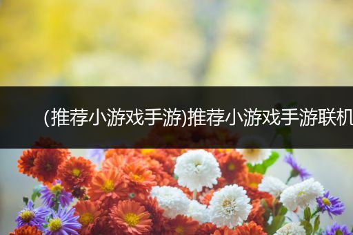 （推荐小游戏手游)推荐小游戏手游联机