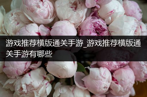 游戏推荐横版通关手游_游戏推荐横版通关手游有哪些