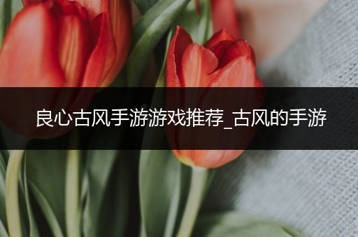 良心古风手游游戏推荐_古风的手游