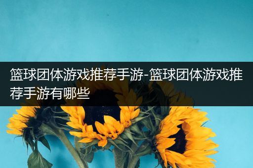篮球团体游戏推荐手游-篮球团体游戏推荐手游有哪些