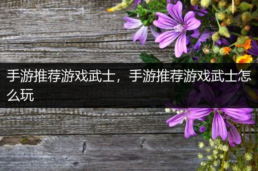 手游推荐游戏武士，手游推荐游戏武士怎么玩