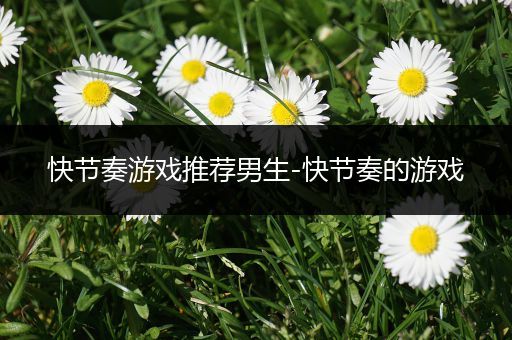 快节奏游戏推荐男生-快节奏的游戏