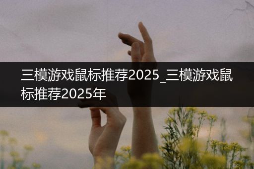三模游戏鼠标推荐2025_三模游戏鼠标推荐2025年