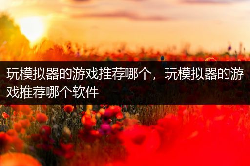 玩模拟器的游戏推荐哪个，玩模拟器的游戏推荐哪个软件