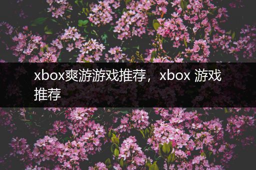 xbox爽游游戏推荐，xbox 游戏推荐