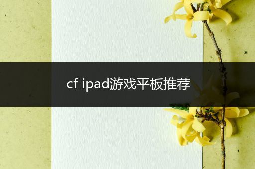cf ipad游戏平板推荐