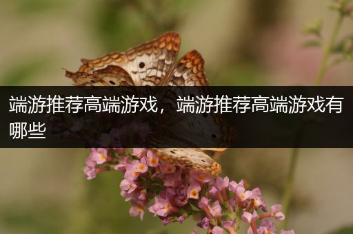 端游推荐高端游戏，端游推荐高端游戏有哪些