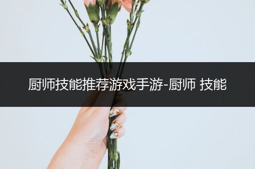 厨师技能推荐游戏手游-厨师 技能