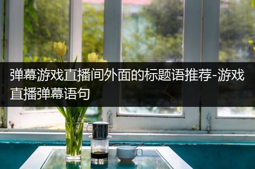 弹幕游戏直播间外面的标题语推荐-游戏直播弹幕语句