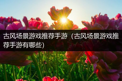 古风场景游戏推荐手游（古风场景游戏推荐手游有哪些）