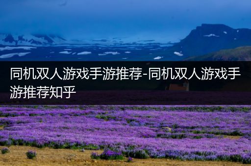 同机双人游戏手游推荐-同机双人游戏手游推荐知乎