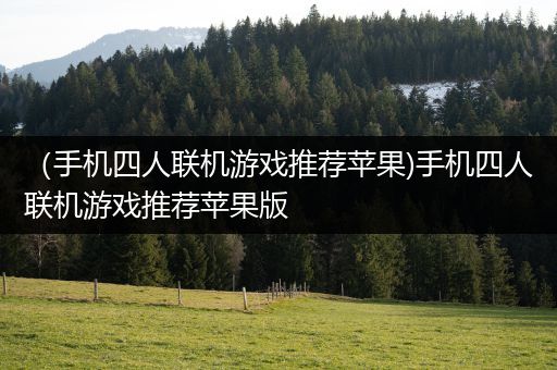 （手机四人联机游戏推荐苹果)手机四人联机游戏推荐苹果版