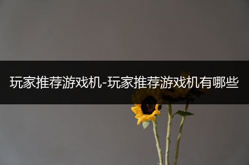 玩家推荐游戏机-玩家推荐游戏机有哪些