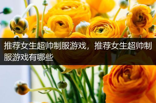 推荐女生超帅制服游戏，推荐女生超帅制服游戏有哪些