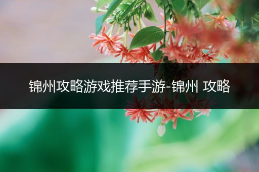 锦州攻略游戏推荐手游-锦州 攻略