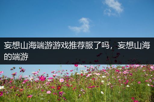 妄想山海端游游戏推荐服了吗，妄想山海的端游