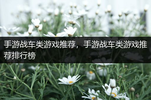 手游战车类游戏推荐，手游战车类游戏推荐排行榜