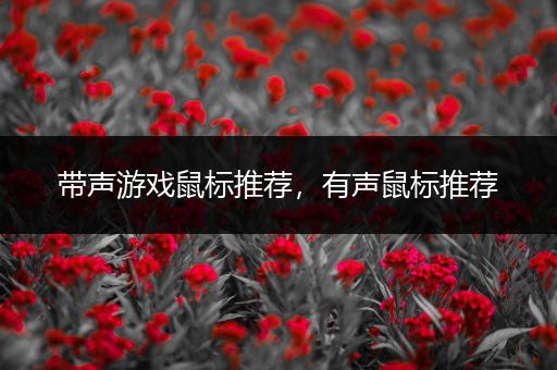 带声游戏鼠标推荐，有声鼠标推荐