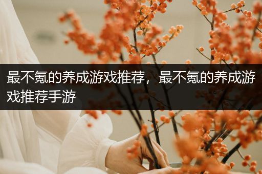 最不氪的养成游戏推荐，最不氪的养成游戏推荐手游