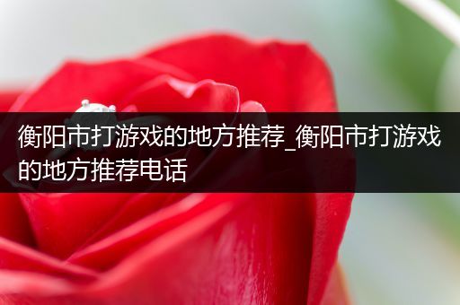 衡阳市打游戏的地方推荐_衡阳市打游戏的地方推荐电话