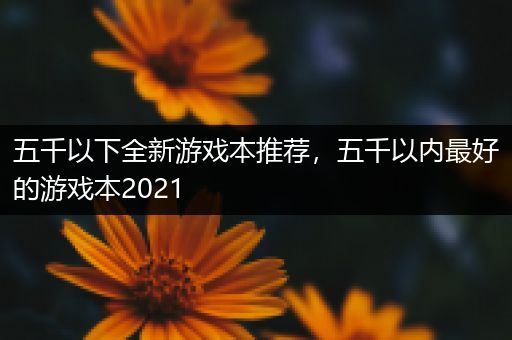 五千以下全新游戏本推荐，五千以内最好的游戏本2021
