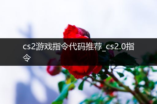 cs2游戏指令代码推荐_cs2.0指令
