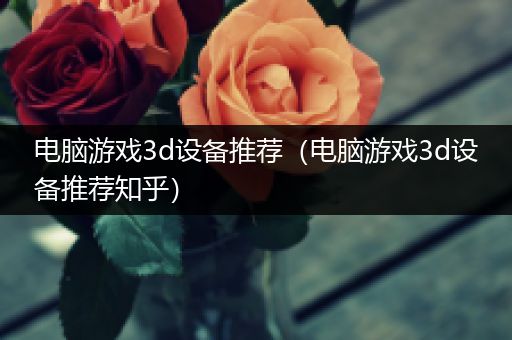 电脑游戏3d设备推荐（电脑游戏3d设备推荐知乎）