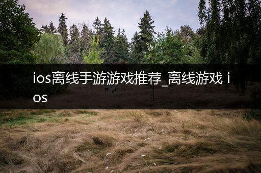 ios离线手游游戏推荐_离线游戏 ios
