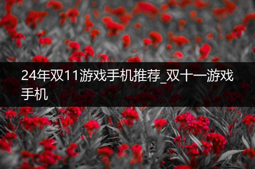 24年双11游戏手机推荐_双十一游戏手机