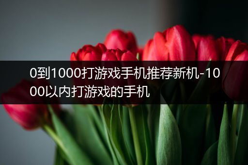 0到1000打游戏手机推荐新机-1000以内打游戏的手机