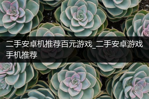 二手安卓机推荐百元游戏_二手安卓游戏手机推荐