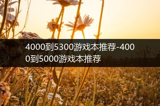 4000到5300游戏本推荐-4000到5000游戏本推荐