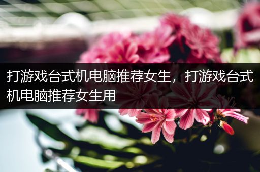 打游戏台式机电脑推荐女生，打游戏台式机电脑推荐女生用