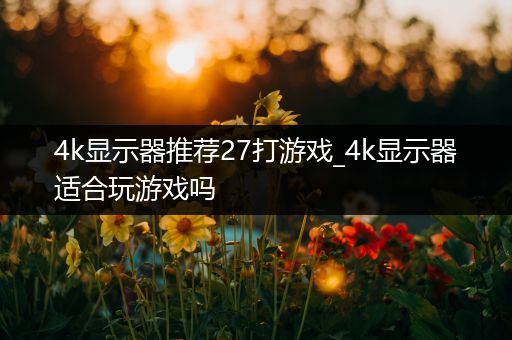 4k显示器推荐27打游戏_4k显示器适合玩游戏吗