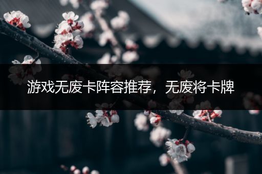 游戏无废卡阵容推荐，无废将卡牌