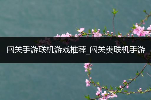 闯关手游联机游戏推荐_闯关类联机手游
