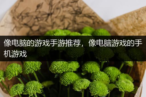 像电脑的游戏手游推荐，像电脑游戏的手机游戏