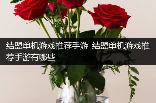 结盟单机游戏推荐手游-结盟单机游戏推荐手游有哪些