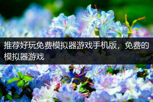 推荐好玩免费模拟器游戏手机版，免费的模拟器游戏