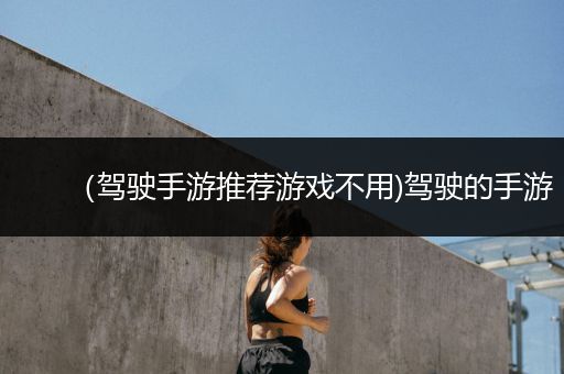 （驾驶手游推荐游戏不用)驾驶的手游