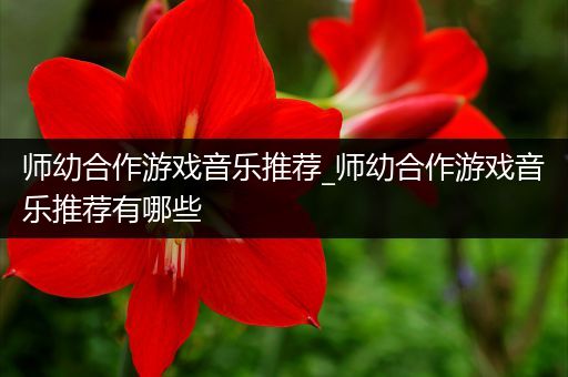 师幼合作游戏音乐推荐_师幼合作游戏音乐推荐有哪些
