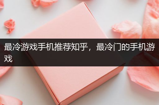 最冷游戏手机推荐知乎，最冷门的手机游戏