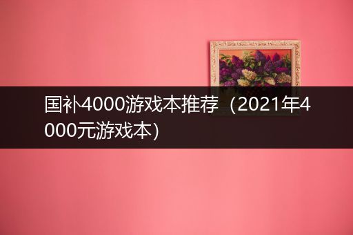 国补4000游戏本推荐（2021年4000元游戏本）