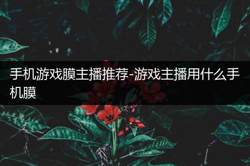 手机游戏膜主播推荐-游戏主播用什么手机膜