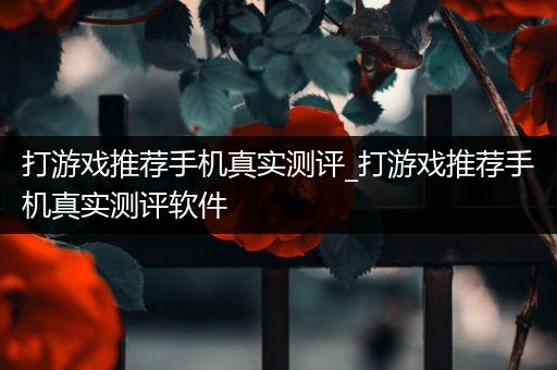 打游戏推荐手机真实测评_打游戏推荐手机真实测评软件