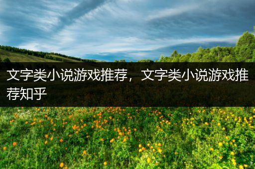 文字类小说游戏推荐，文字类小说游戏推荐知乎
