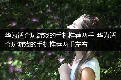 华为适合玩游戏的手机推荐两千_华为适合玩游戏的手机推荐两千左右