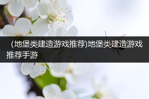 （地堡类建造游戏推荐)地堡类建造游戏推荐手游