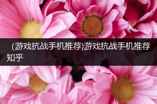 （游戏抗战手机推荐)游戏抗战手机推荐知乎